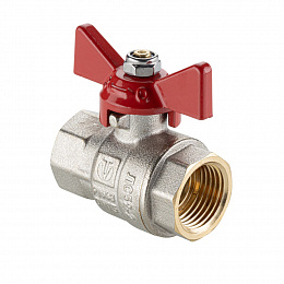 Кран шар. ValTec BASE-ГОСТ ВР-ВР 3/4" бабочка  DN20 PN40 