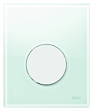 Панель смыва д/писсуара стеклянная TECEloop Urinal, стекло белое, клавиша белая