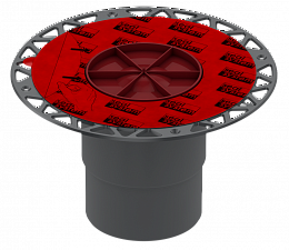 Сифон вертикальный с фланцем DN 100 без решетки TECEdrainpoint S