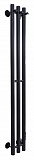 Полотенцесушитель VELAR Стайл Iron R 1200 2 сек, RAL9005, электр.сухой тэн, скрытый монтаж + 2 крюч.