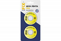 ФУМ-лента 12х0,1х12 м плотность 0,7, газ (блистер по 2 шт.) SANFIX