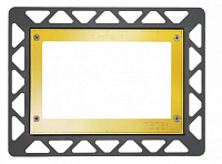 Монтажная рамка д/установ.стеклян.панелей на уровне стены TECEloop, square, цвет позолоченный