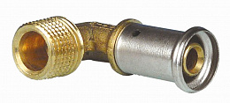 Угольник 90° НР, латунь пресс, 20x1/2" HENCO