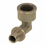 Уголок соединительный с муфтой 25 х 3/4", латунь, TECEspring AX