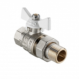 Кран шар. ValTec BASE-ГОСТ "амер." 3/4" (бел.руч)  DN20, PN40