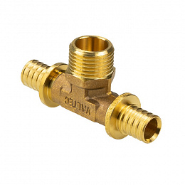 Тройник надвижной с переходом на нар.р. 25(3,5) х 3/4" х 25(3,5)