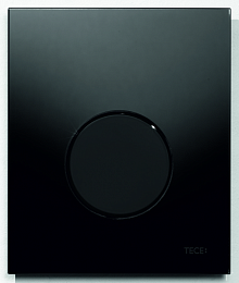 Панель смыва д/писсуара стеклянная TECEloop Urinal, стекло черное, клавиша черная