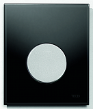 Панель смыва д/писсуара стеклянная TECEloop Urinal, стекло черное, клавиша хром матовый