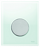 Панель смыва д/писсуара стеклянная TECEloop Urinal, стекло белое, клавиша хром матовый