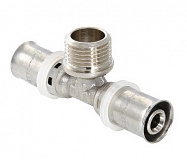 Тройник пресс НР 16х1/2"х16 м/пл